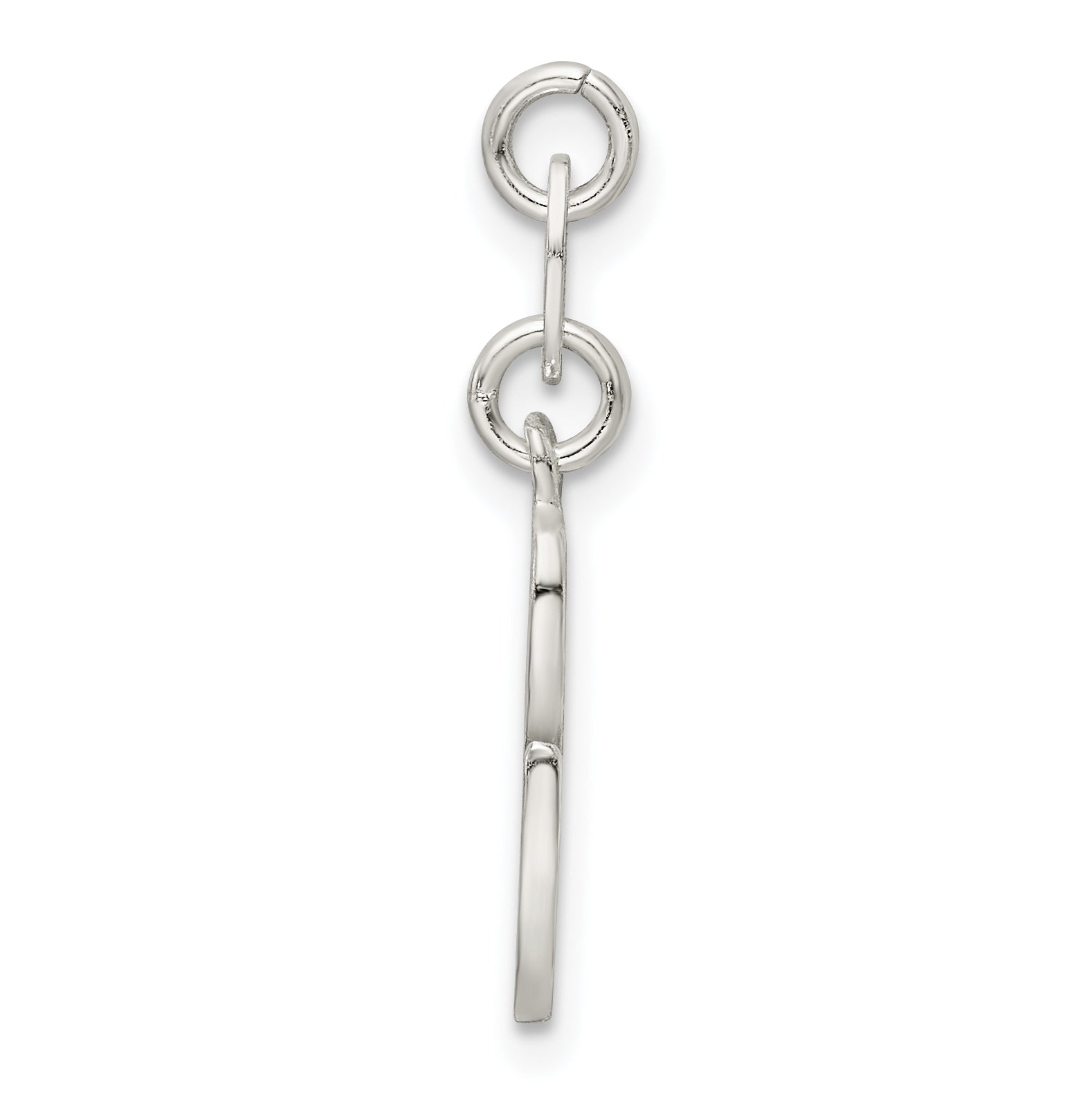 Sterling Silver 925 Letter G Charm with Anti-Tarnish Finish Secondary image