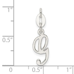 Sterling Silver Letter G Initial Charm