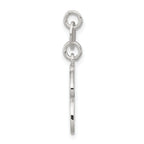 Sterling Silver 925 H Initial Charm with Anti-Tarnish Solid Design