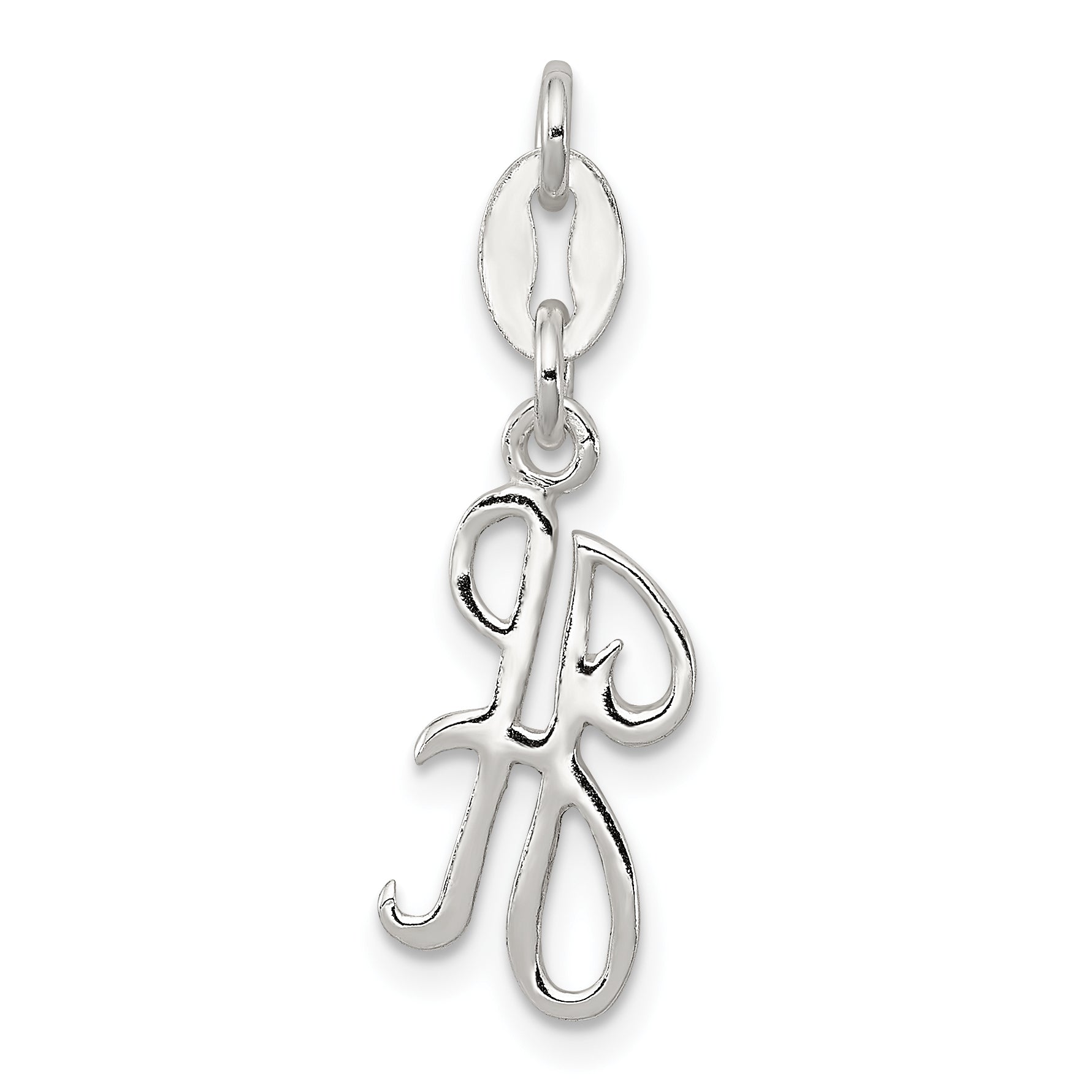 Sterling Silver Letter H Initial Charm Main image