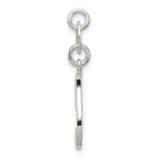 Sterling Silver 925 Initial I Charm with Anti-Tarnish Coating