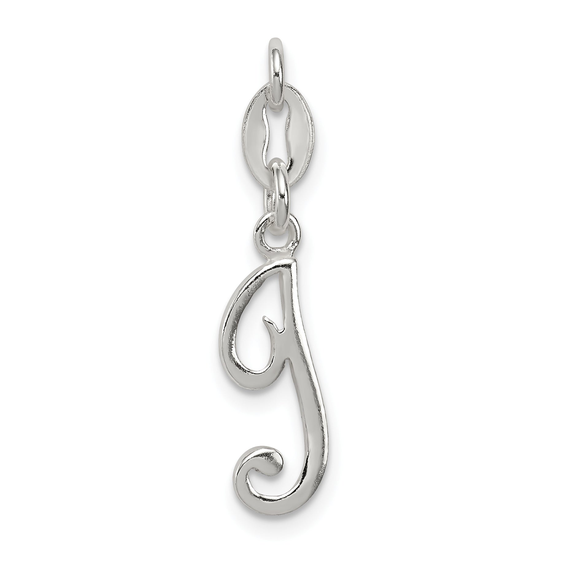 Sterling Silver Letter I Initial Charm Main image
