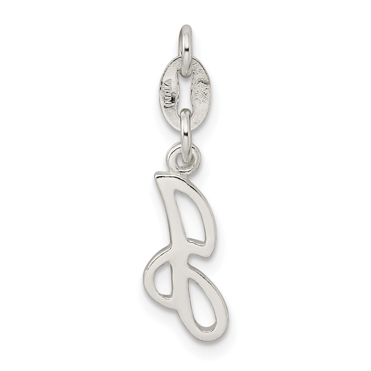 Sterling Silver Letter J Initial Charm