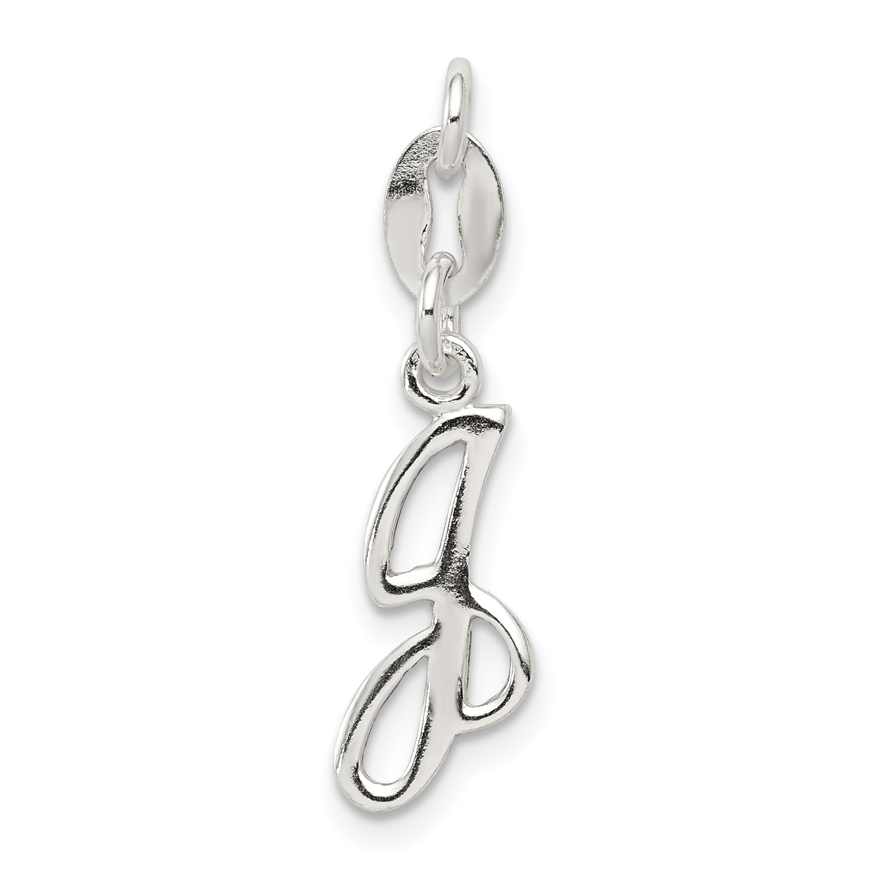 Sterling Silver Letter J Initial Charm Main image
