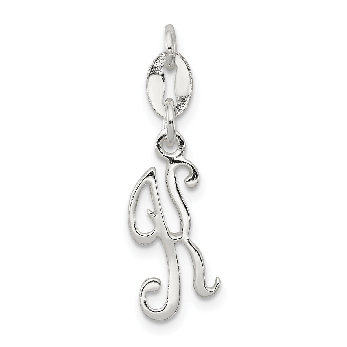 Sterling Silver Letter K Initial Charm