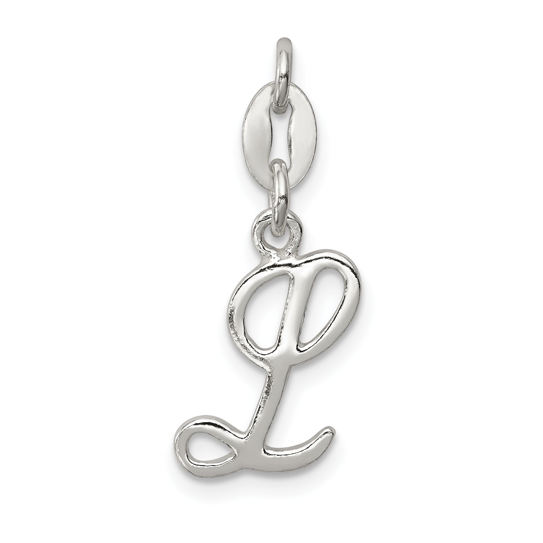 Sterling Silver Letter L Initial Charm Main image