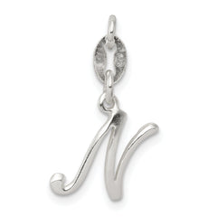 Sterling Silver Letter N Initial Charm