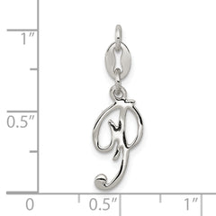 Sterling Silver Letter P Initial Charm
