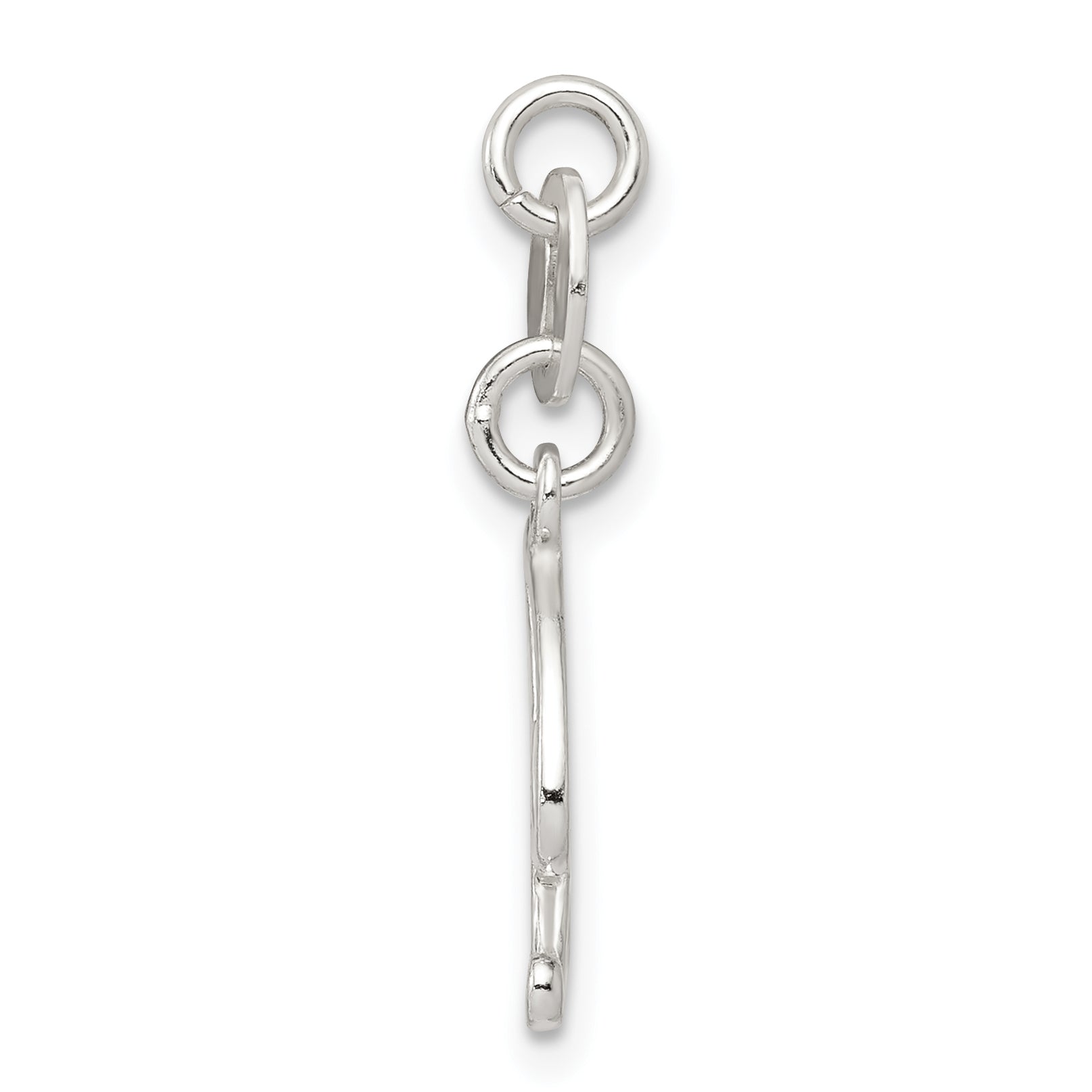 Sophia Jewelers Sterling Silver Initial R Charm with Anti-Tarnish Coating Secondary image