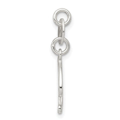 Sophia Jewelers Sterling Silver Initial R Charm with Anti-Tarnish Coating
