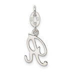 Sophia Jewelers Sterling Silver Initial R Charm with Anti-Tarnish Coating