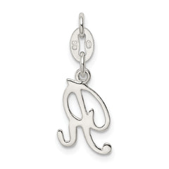 Sophia Jewelers Sterling Silver Initial R Charm with Anti-Tarnish Coating