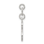Sterling Silver 925 Initial S Charm with Anti-Tarnish Solid Design