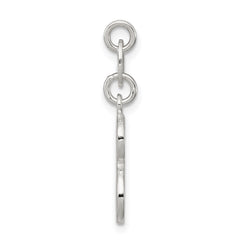 Sterling Silver 925 Initial S Charm with Anti-Tarnish Solid Design