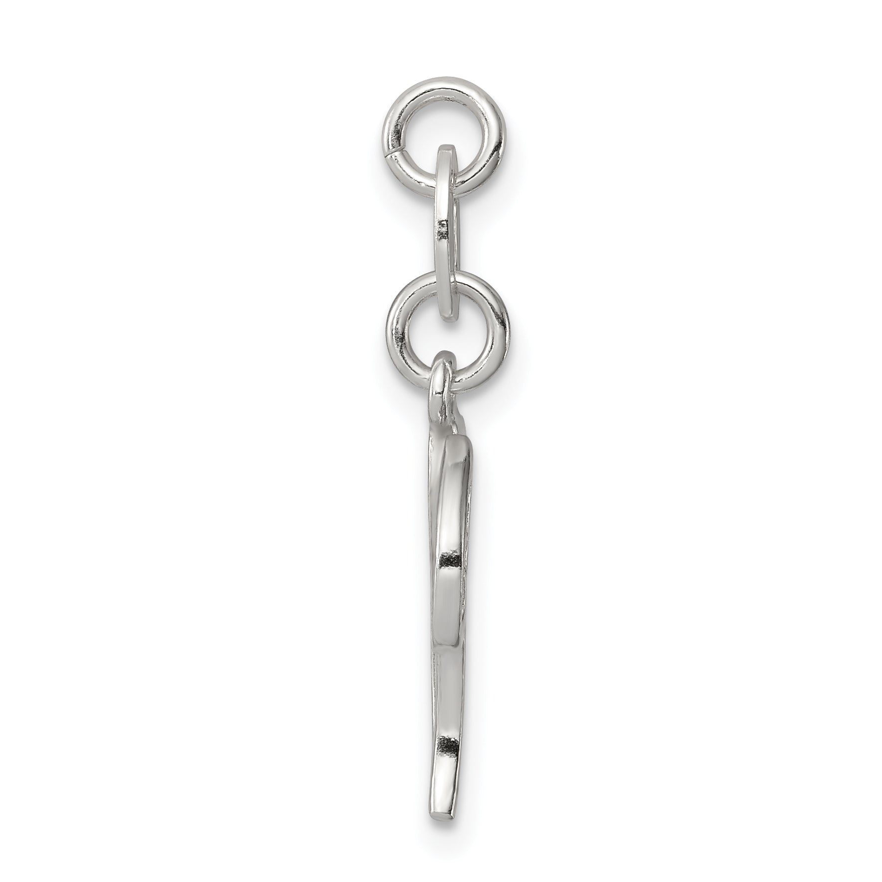 Sophia Jewelers 925 Sterling Silver V Charm with Anti-Tarnish Finish