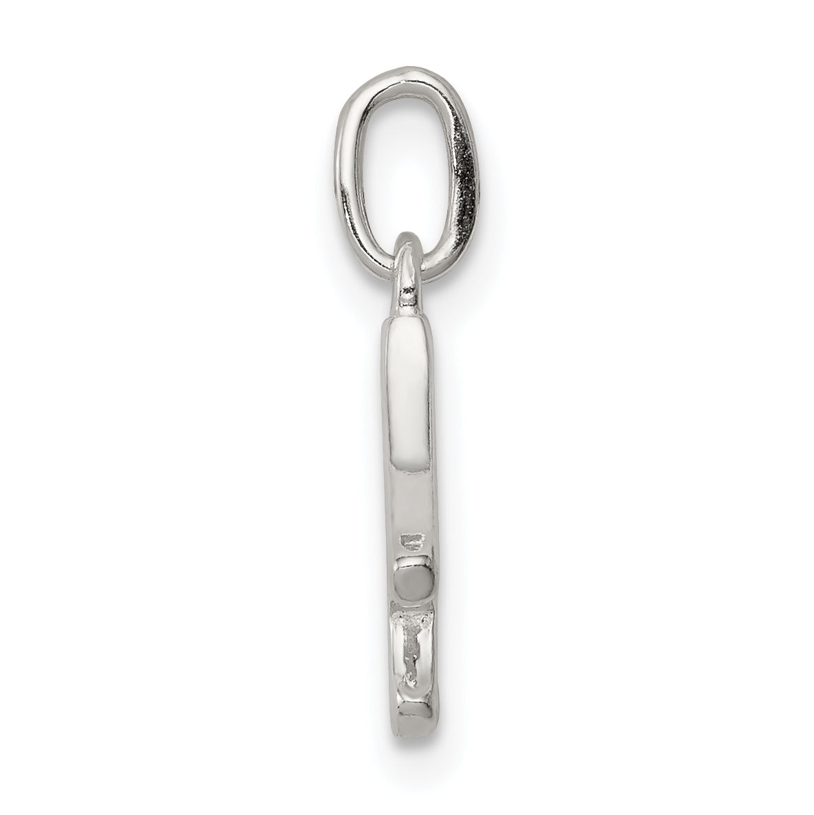 925 Sterling Silver Letter A Charm with Anti-Tarnish Solid Design Secondary image