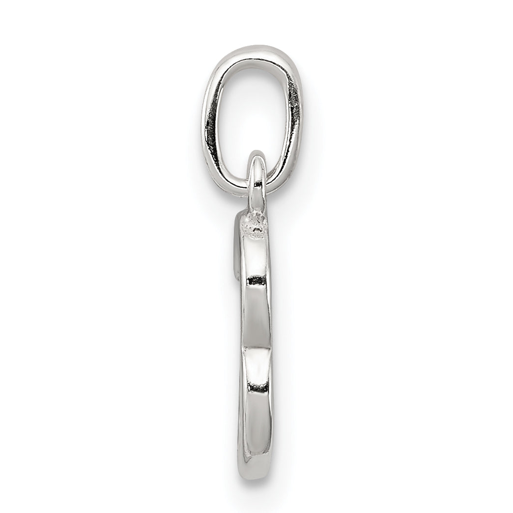Sterling Silver 925 Initial B Charm with Anti-Tarnish Elegance Secondary image
