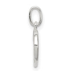 Sterling Silver 925 Letter D Charm with Anti-Tarnish Finish
