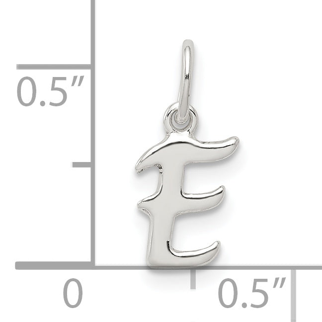 Sterling Silver Letter E Initial Charm