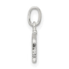 Sterling Silver 925 Initial G Charm with Anti-Tarnish Coating