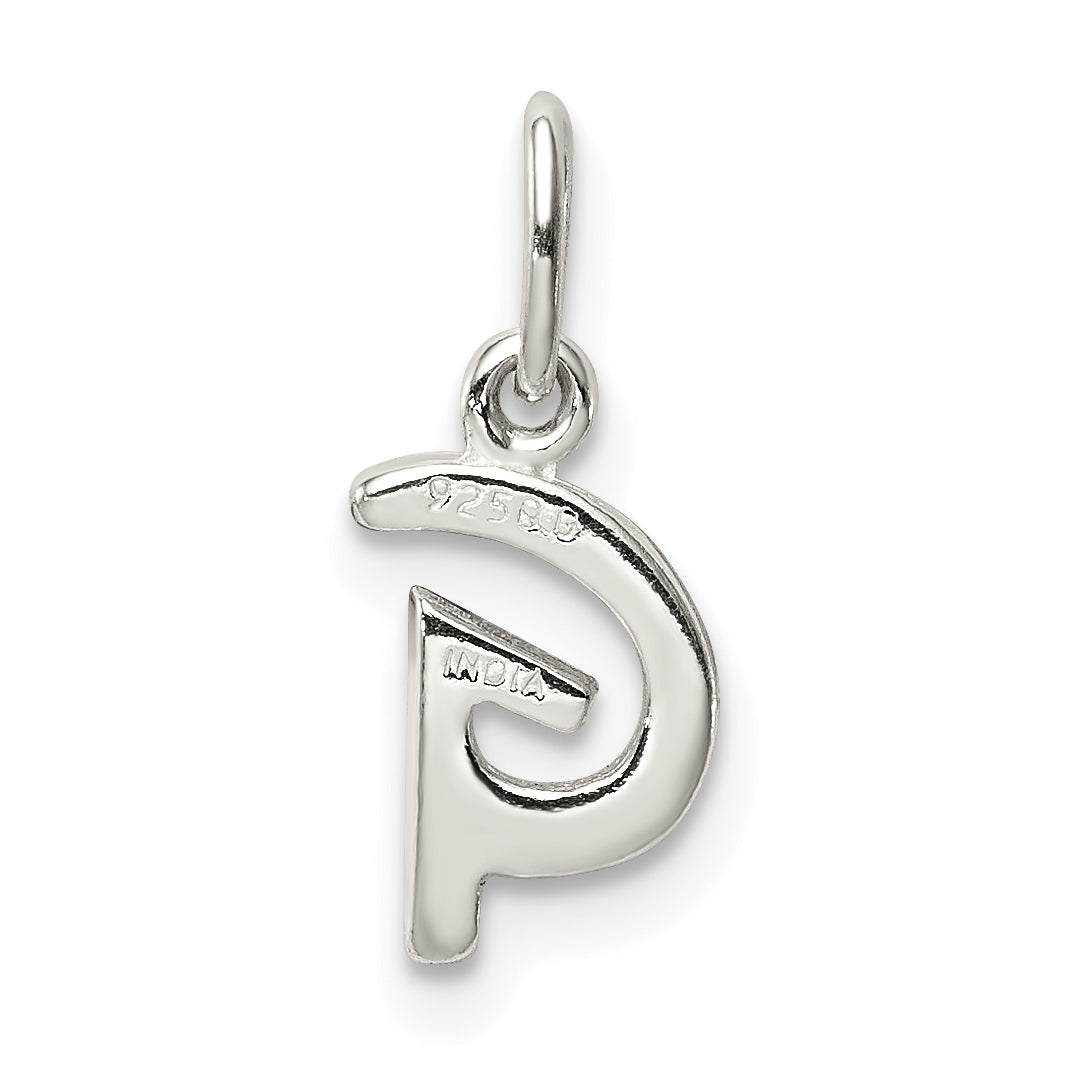 Sterling Silver 925 Initial G Charm with Anti-Tarnish Coating