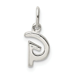Sterling Silver 925 Initial G Charm with Anti-Tarnish Coating