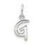 Sterling Silver Letter G Initial Charm