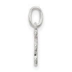 Sophia Jewelers Sterling Silver 925 H Initial Charm with Anti-Tarnish Finish