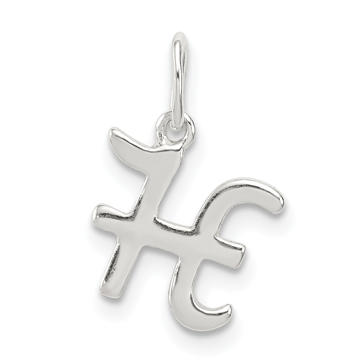 Sterling Silver Letter H Initial Charm Main image