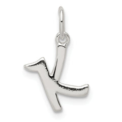 Sterling Silver Letter K Initial Charm