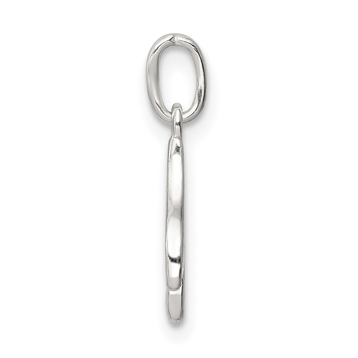Sophia Jewelers Sterling Silver 925 M Initial Charm with Anti-Tarnish Finish