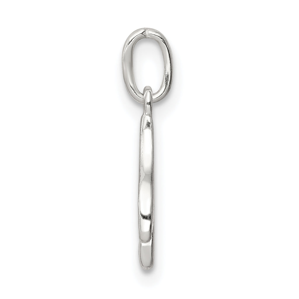 Sophia Jewelers Sterling Silver 925 M Initial Charm with Anti-Tarnish Finish