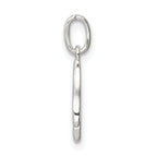 Sophia Jewelers Sterling Silver 925 M Initial Charm with Anti-Tarnish Finish