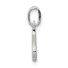 Sterling Silver 925 N Initial Charm with Anti-Tarnish Finish