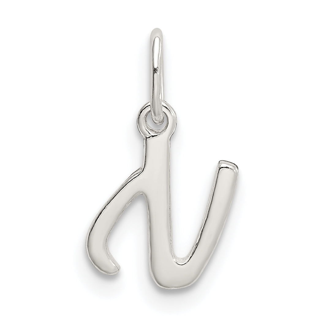 Sterling Silver Letter N Initial Charm Main image