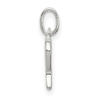 Sterling Silver 925 Initial P Charm with Anti-Tarnish Finish