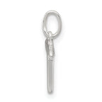 Sterling Silver 925 Letter T Charm with Anti-Tarnish Finish