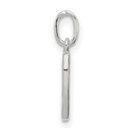 Sterling Silver 925 V Initial Charm with Anti-Tarnish Finish