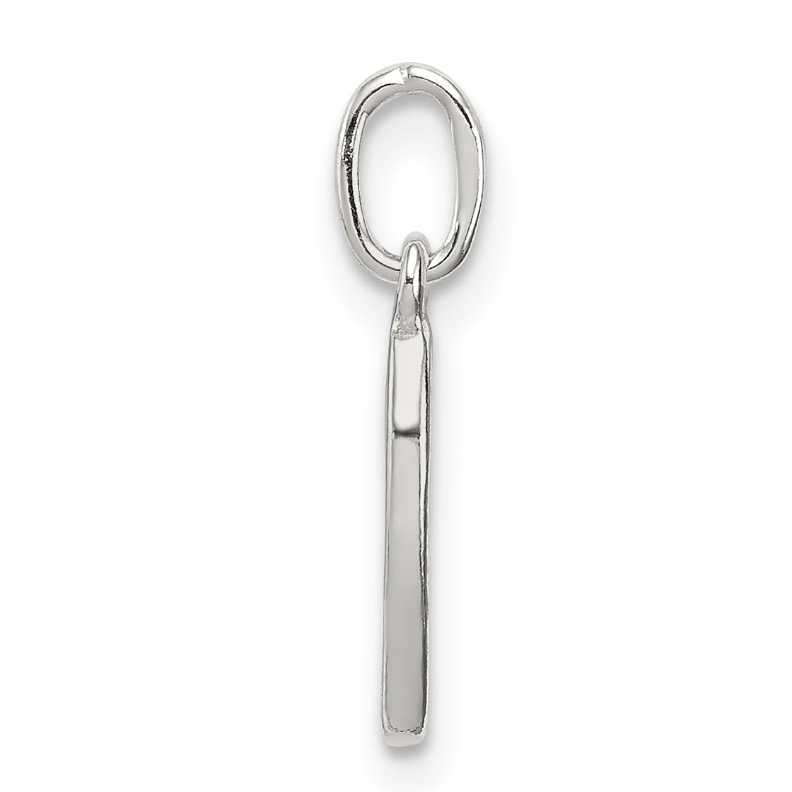 Sterling Silver 925 V Initial Charm with Anti-Tarnish Finish