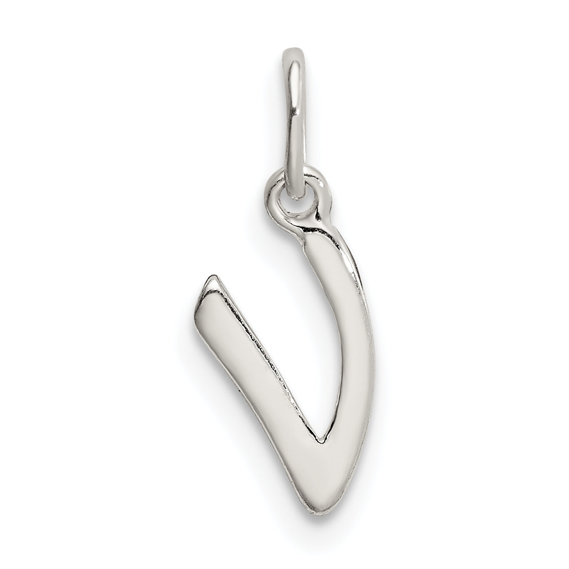 Sterling Silver Letter V Initial Charm Main image