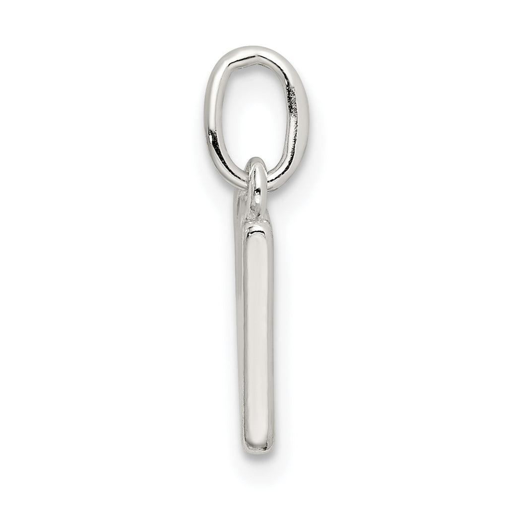 Sophia Jewelers Sterling Silver W Initial Charm with Anti-Tarnish Finish