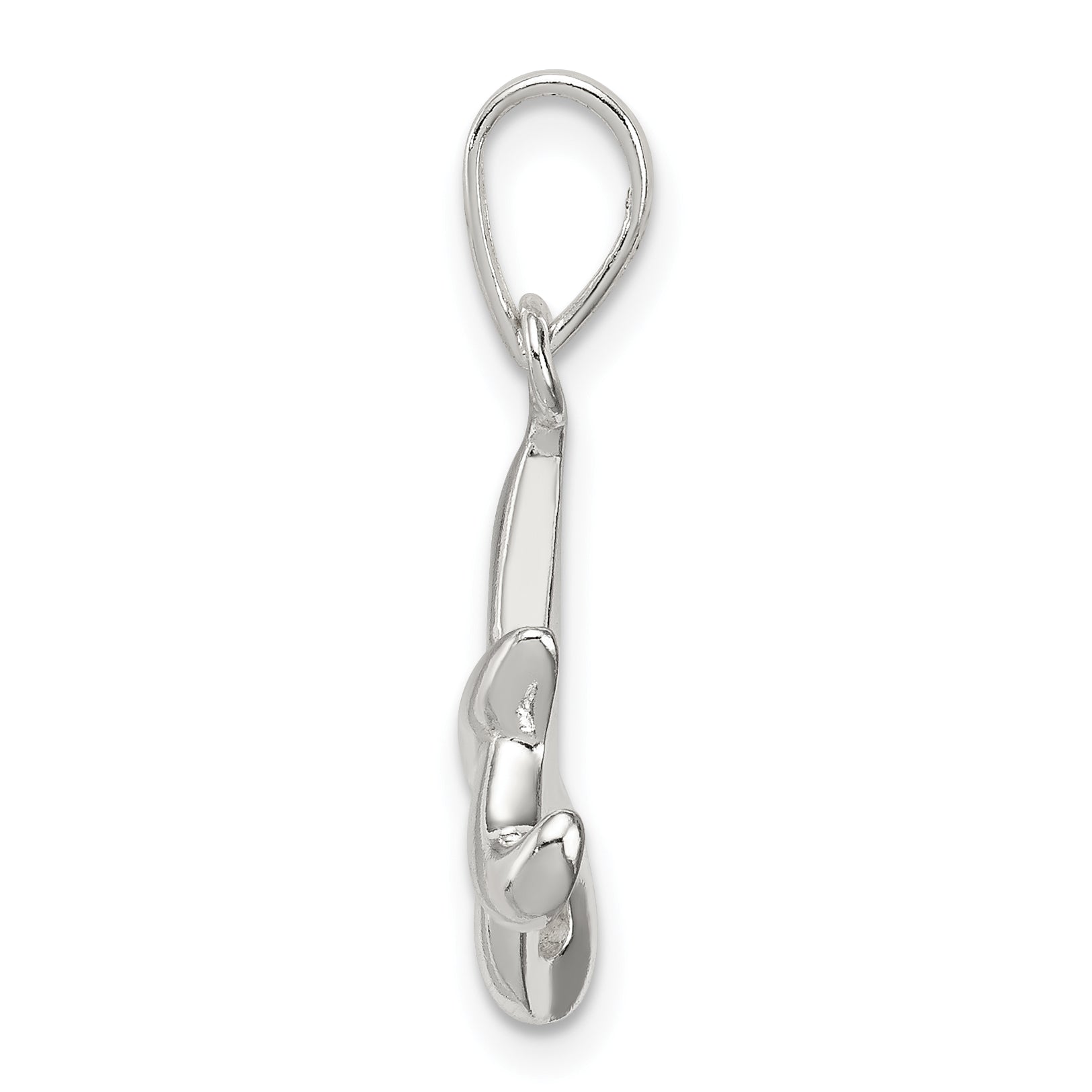 Sterling Silver 925 Initial A Pendant with Anti-Tarnish Coating Secondary image