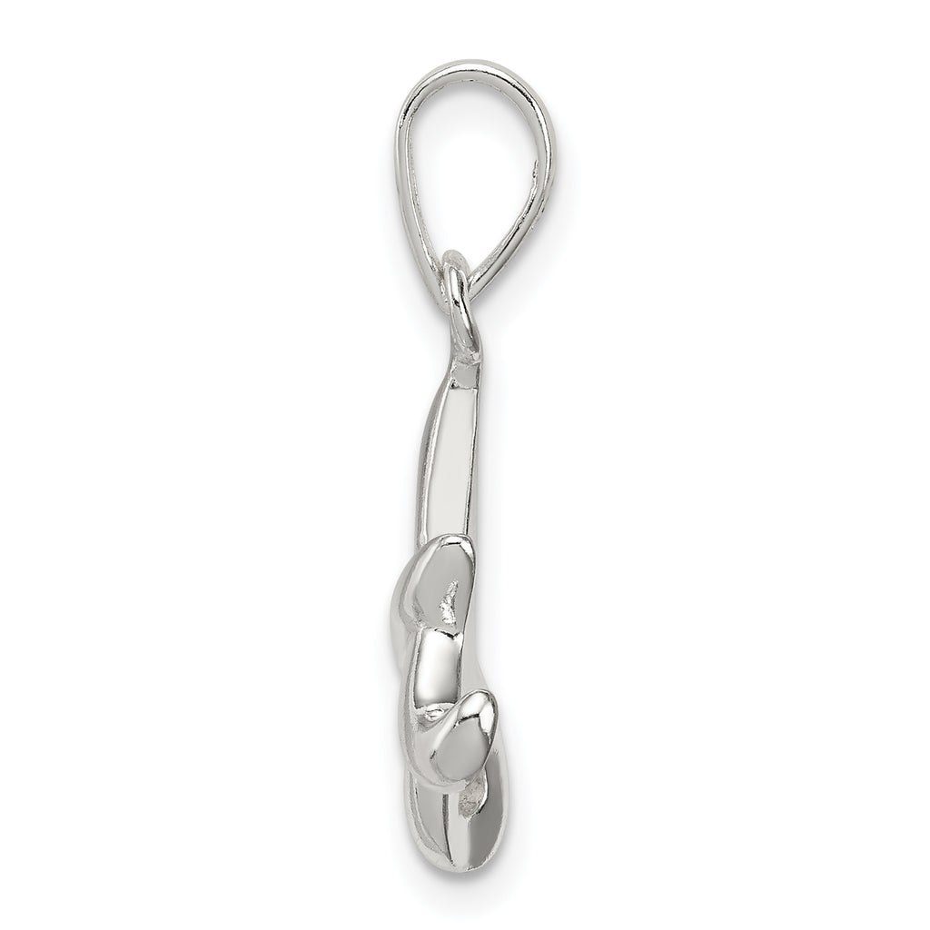 Sterling Silver 925 Initial A Pendant with Anti-Tarnish Coating
