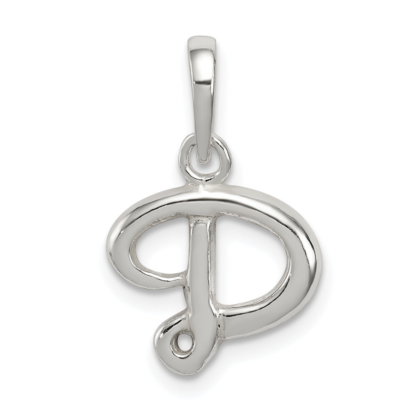 Sterling Silver Letter D Initial Pendant Main image