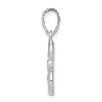 Sterling Silver 925 Initial E Pendant with Anti-Tarnish Finish