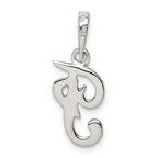 Sophia Jewelers Sterling Silver 925 F Initial Pendant Anti-Tarnish Solid