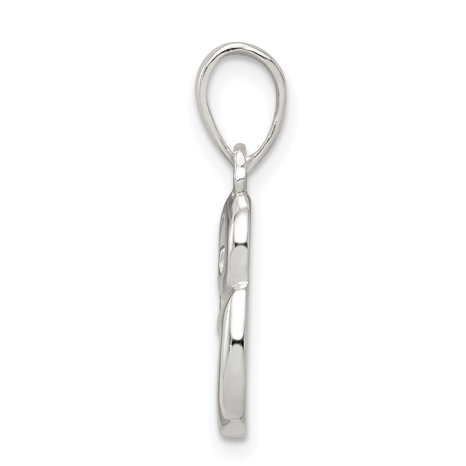 Sterling Silver 925 Initial G Pendant with Anti-Tarnish Coating Secondary image