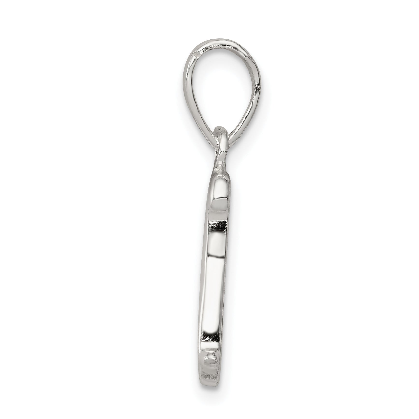 Sophia Jewelers Sterling Silver Anti-Tarnish K Initial Pendant Secondary image