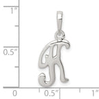Sophia Jewelers Sterling Silver Anti-Tarnish K Initial Pendant