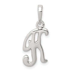 Sterling Silver Letter K Initial Pendant